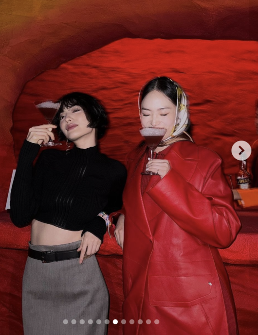 넘사벽 비율' 나나, 모델 신현지와 어깨 나란히 [☆SHOT!]