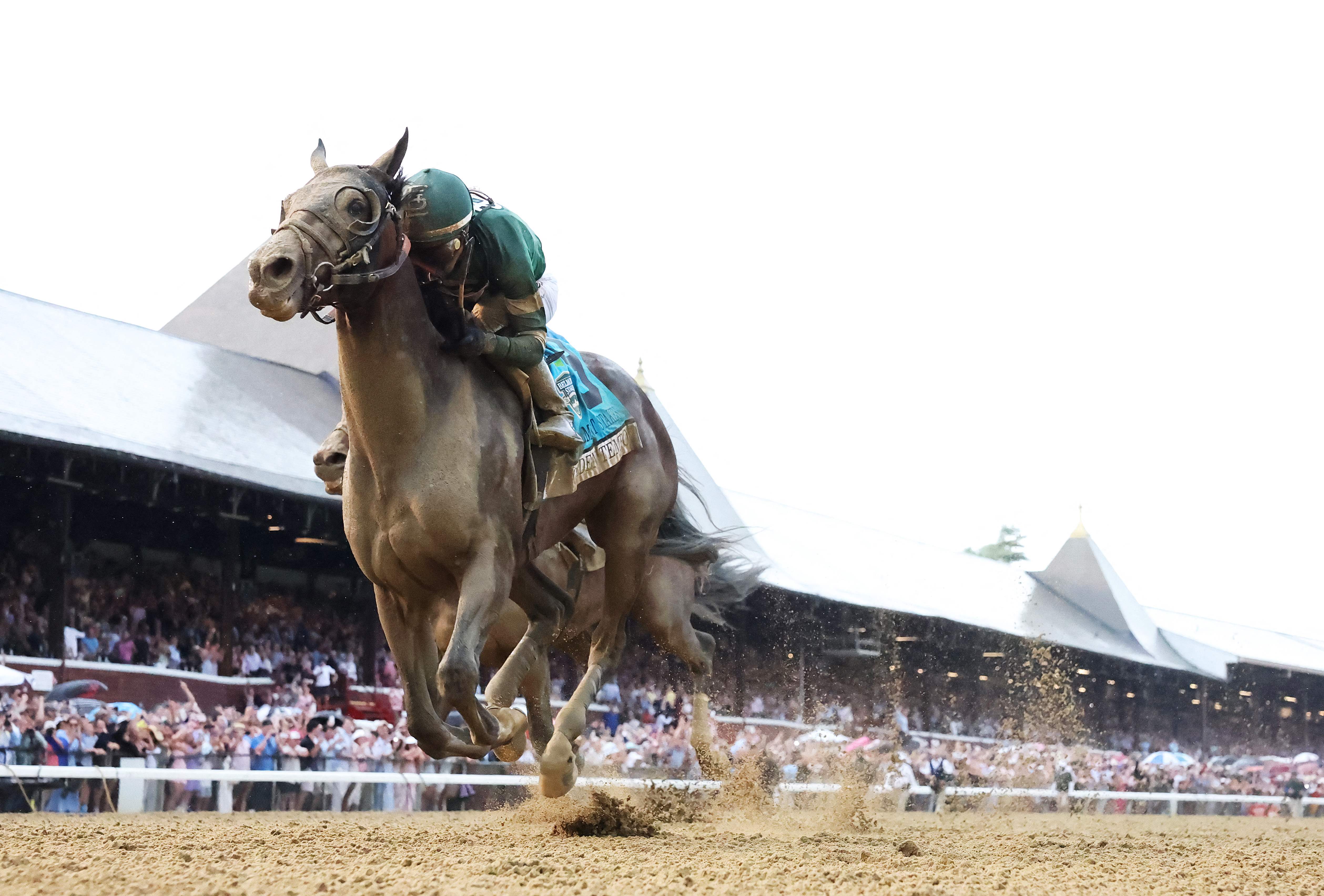 DeVaux Becomes First Woman to Win Two Triple Crown Races with