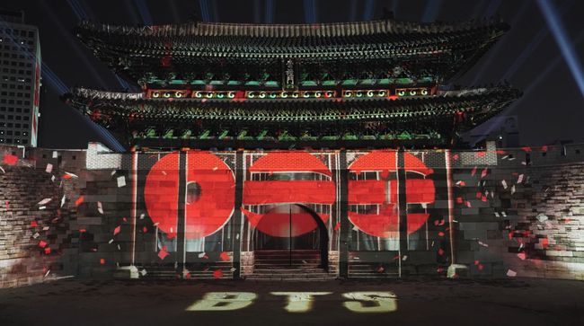 BTS's Arirang Drones Light Up Global Landmarks