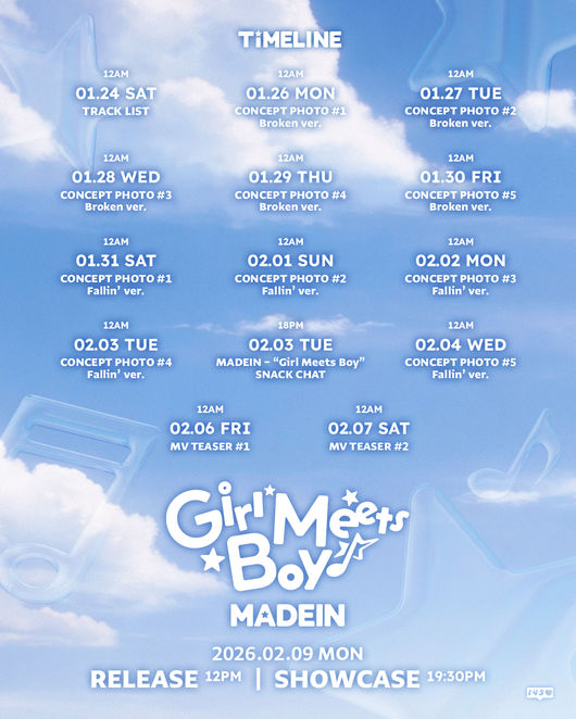 MADEIN to Comeback February 9th with 'Girl Meets Boy'