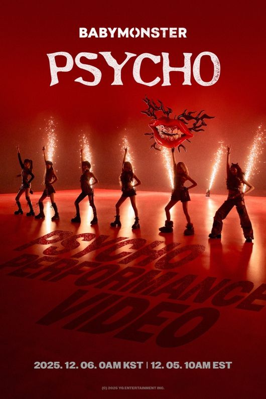 BabyMonster Unveils 'PSYCHO' Performance Video on 6th in Red