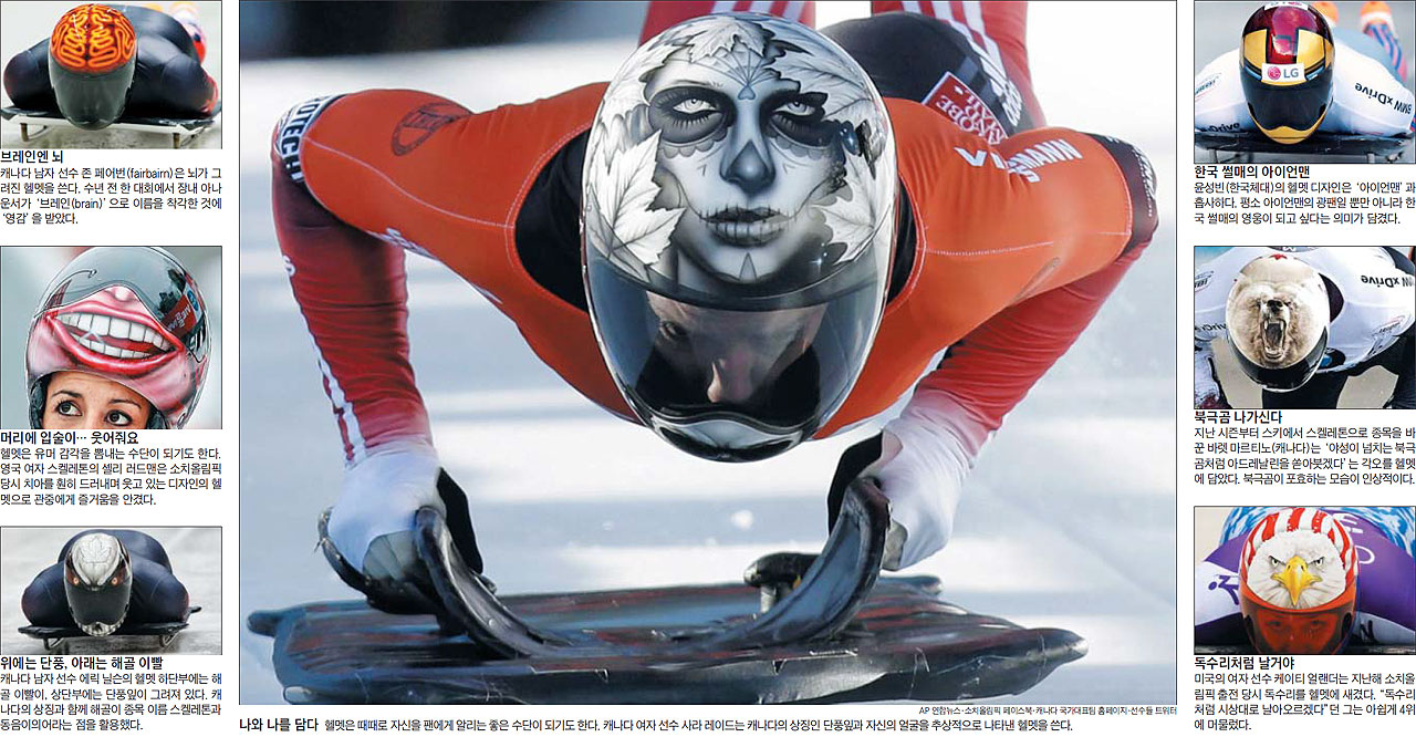 내가 누구게? 헬멧을 보라