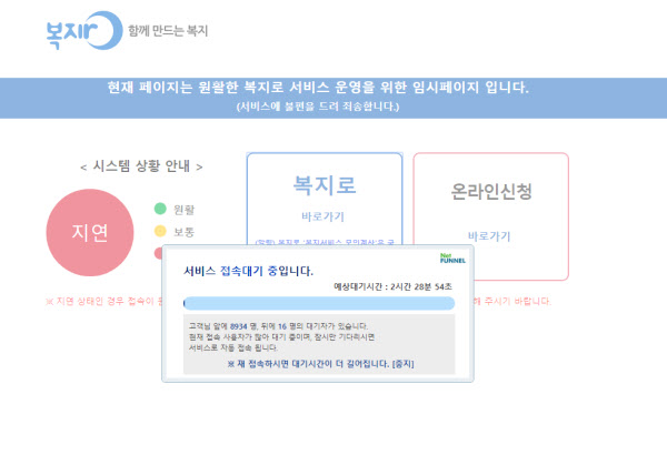 ëŒ€ê¸°ë§Œ 2ì‹œê°„ ë‚˜ë„ 100ë§Œì› ë°›ë‚˜ ë³µì§€ë¡œ ì‚¬ì´íŠ¸ ì´í‹€ì§¸ ë¨¹í†µ ì¡°ì„ ì¼ë³´