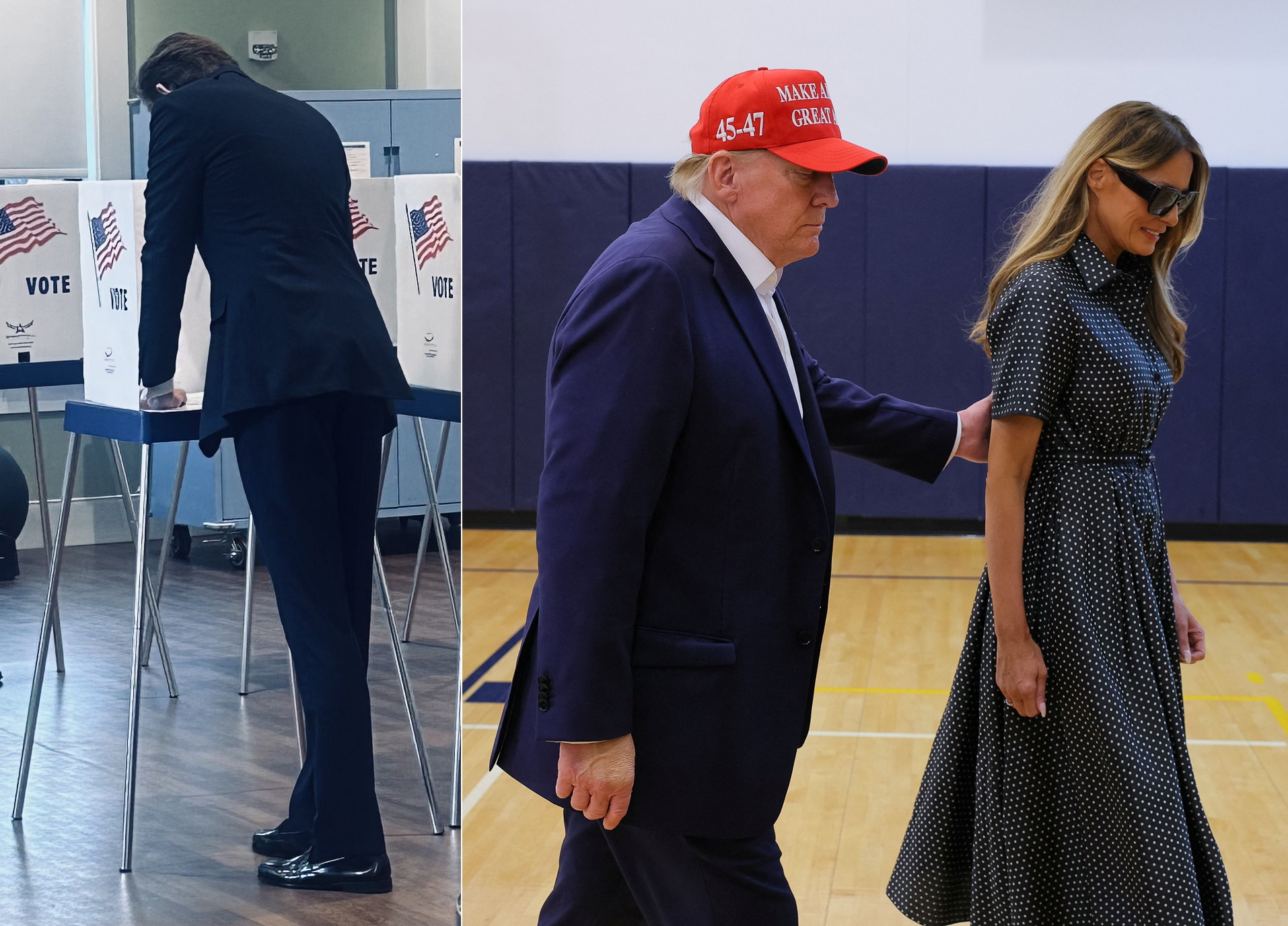 아빠 트럼프 위해 인생 첫 투표”…2m 넘는 아들 투표 사진 공개한 멜라니아