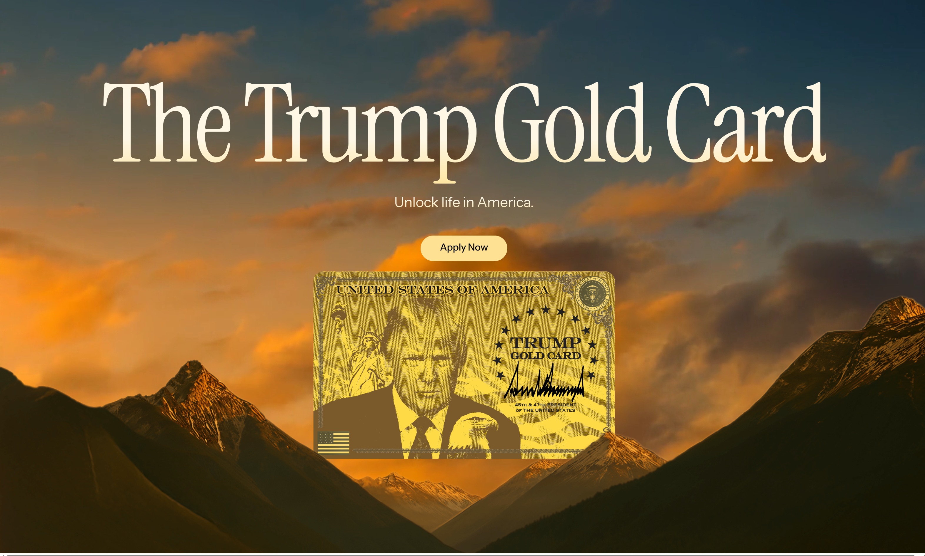 Trump's 'Gold Card' Grants U.S. Residency for $1 Million