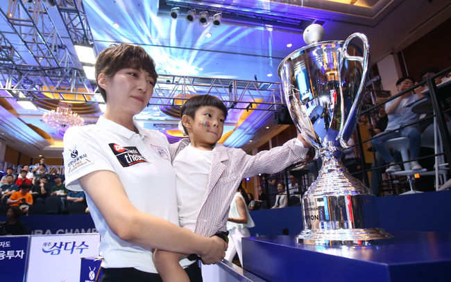 임정숙 당구선수 사진 14 - 2019년 가족과 함께한 임정숙 선수 모습