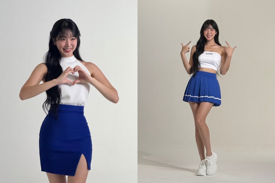 안지현 치어리더 경기장 공연과 활동 사진 5