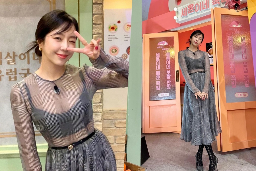 예원, 블랙 브라에 꽉 찬 볼륨감…골까지 보이는 시스루톱 입고 '아찔