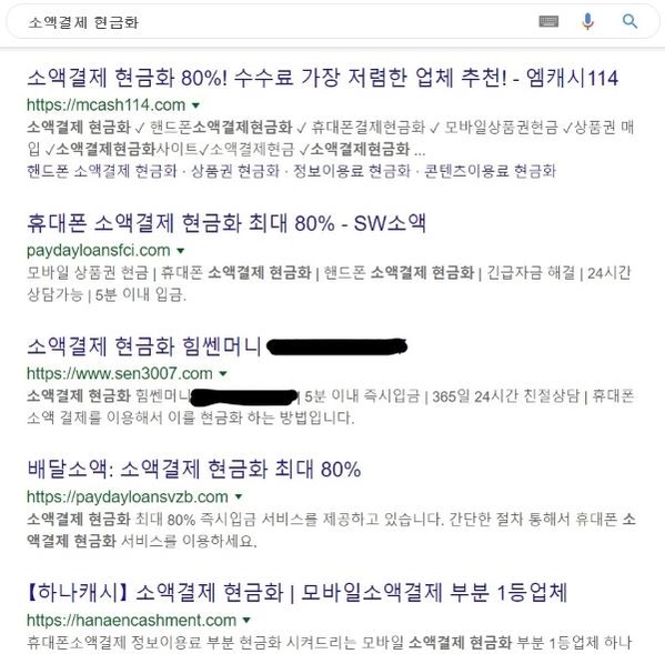 소액결제현금화, 신용카드현금화 관련 해결 방안 절실