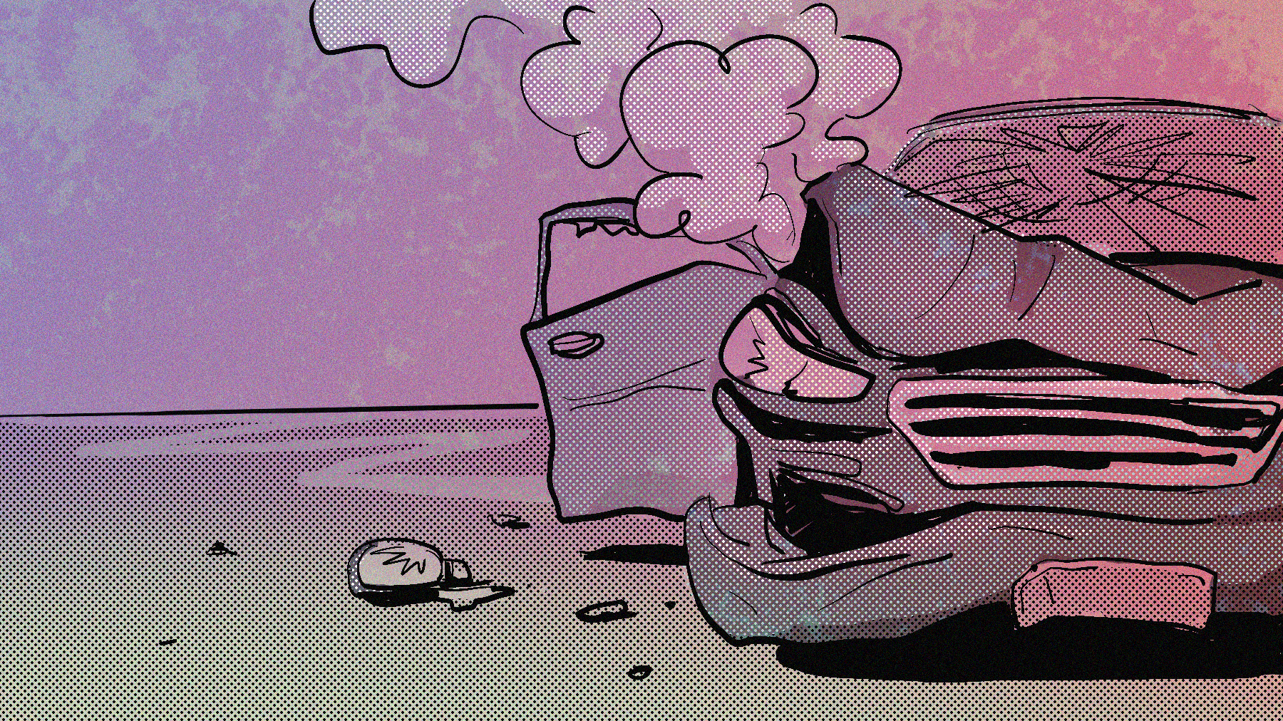 해안도로 자전거 역주행 사고