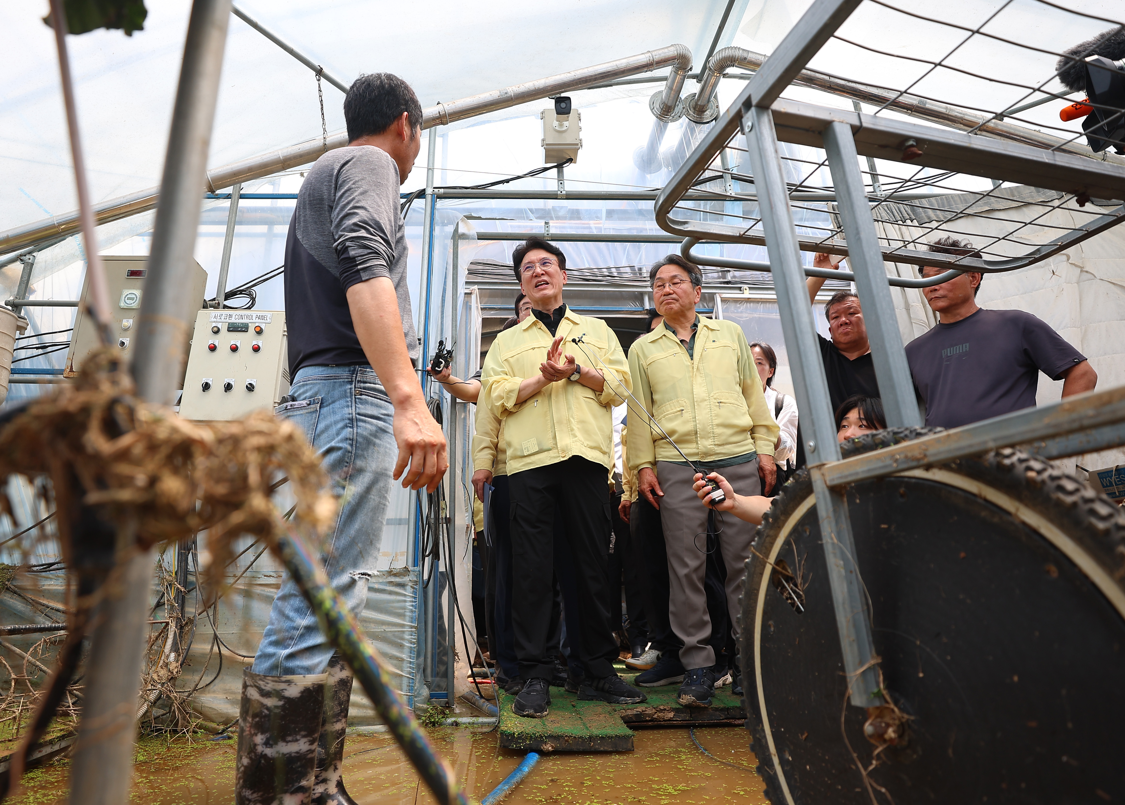 Prime Minister Kim Min-seok Visits Flood-Affected Areas in Gwangju