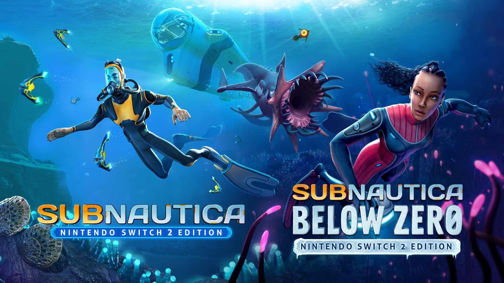SUBNAUTICA + サブノーティカ　ビロウゼロ　2作品収録　Switch Subnautica + Subnautica Below Zero 【Switch】 バンダイナムコ
