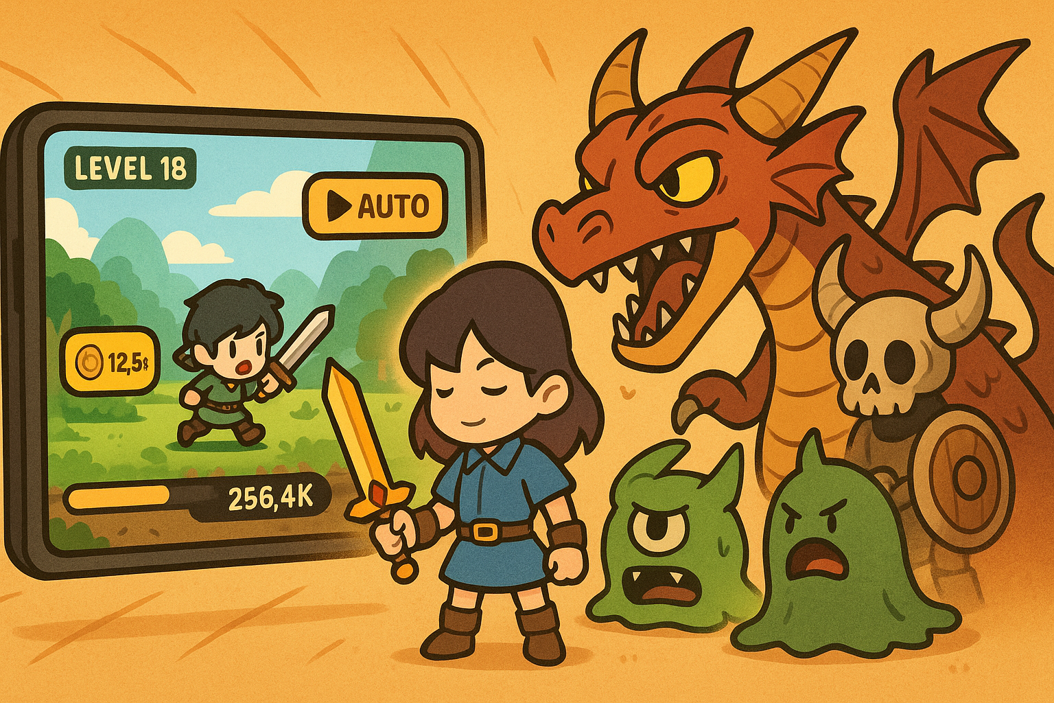 “대형 게임사도 뛰어든다”… 게임업계 대세로 부상한 방치형 RPG - 조선비즈