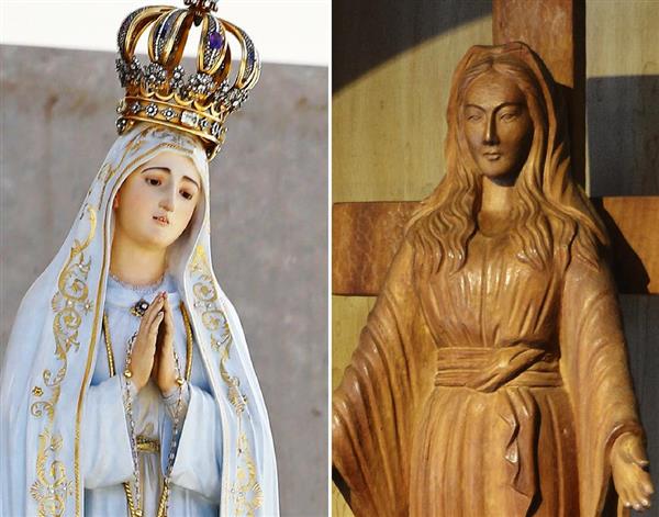 ファティマの聖母」秋田入り、「涙流したマリア像」と対面 東西の奇跡