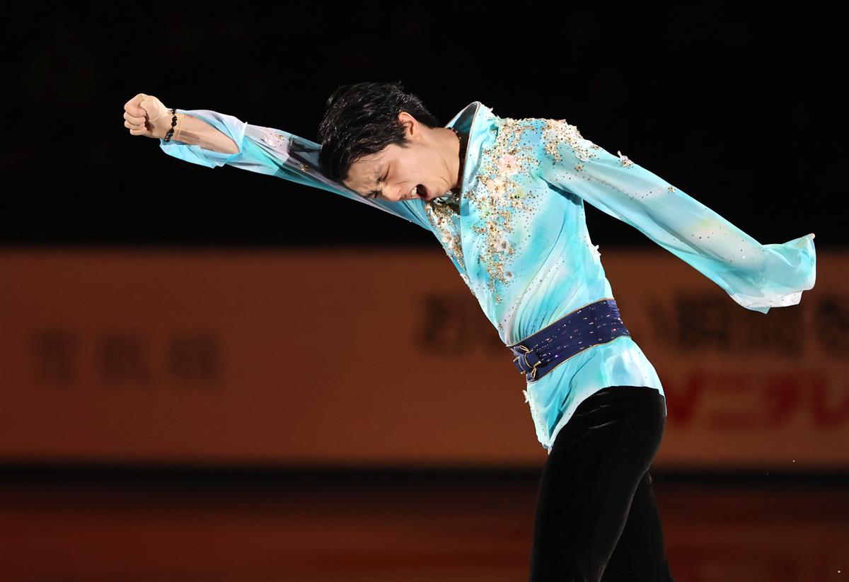 羽生結弦　フィギュア 羽生結弦、鬼滅「紅蓮華」で華麗な舞い／フィギュア - サンスポ