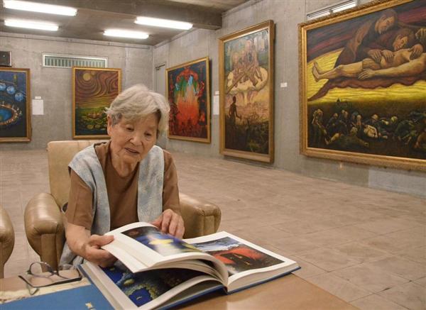 戦後70年】反戦画家が描いた空襲の油絵 寺中美術館が再び開館へ 娘