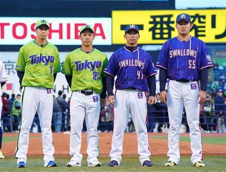 ヤクルト ｃｒｅｗユニ お披露目 青を基調 サンスポ