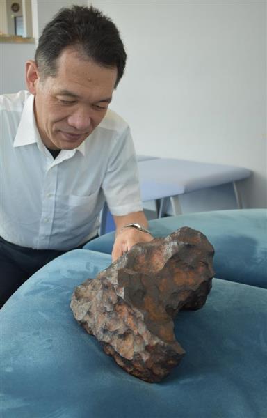 隕石 鉄隕石 原石採取品 磁石がピタッとくっ付きます 587g