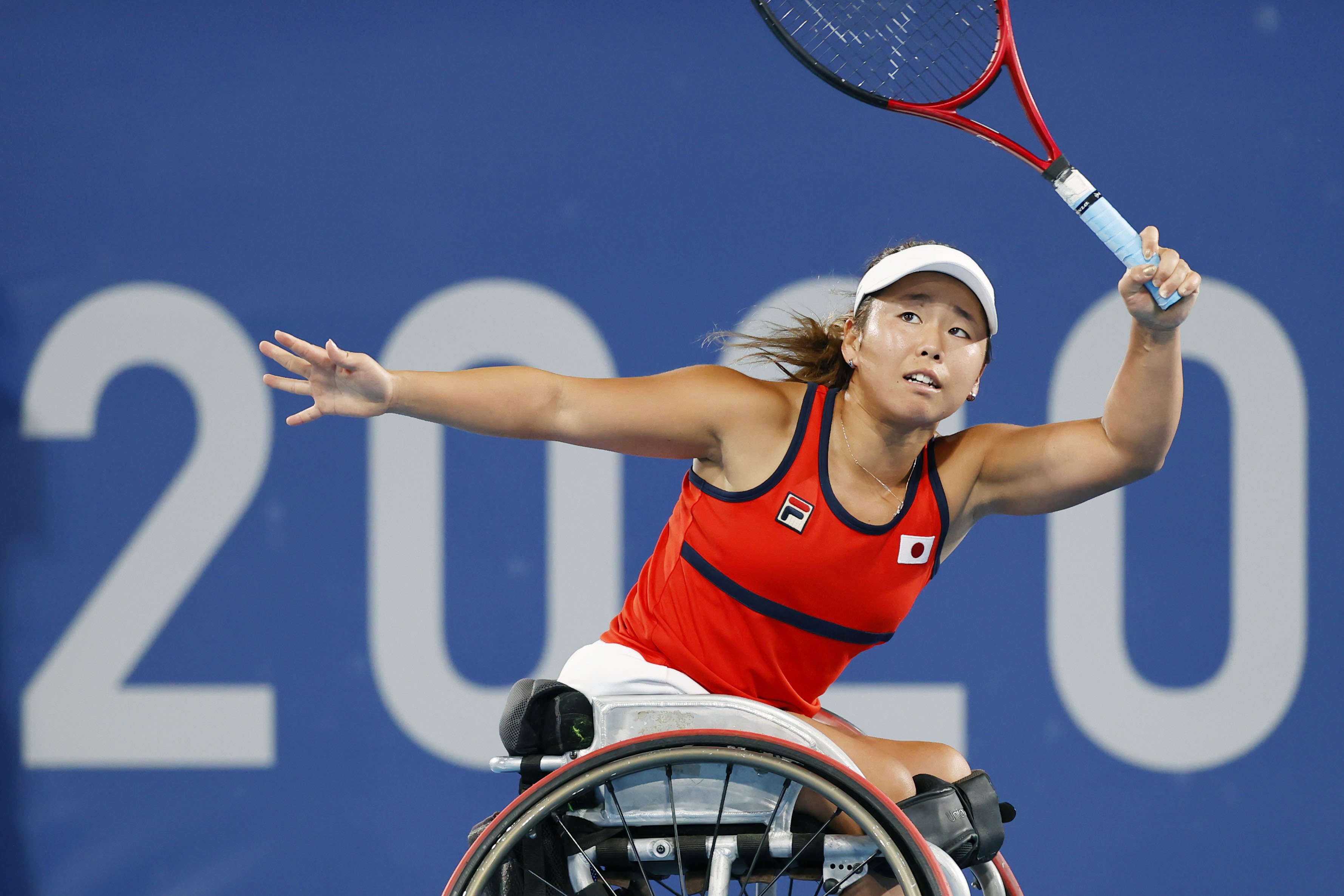 フォト特集】車いすテニス上地が「銀」以上 日本女子初の決勝進出