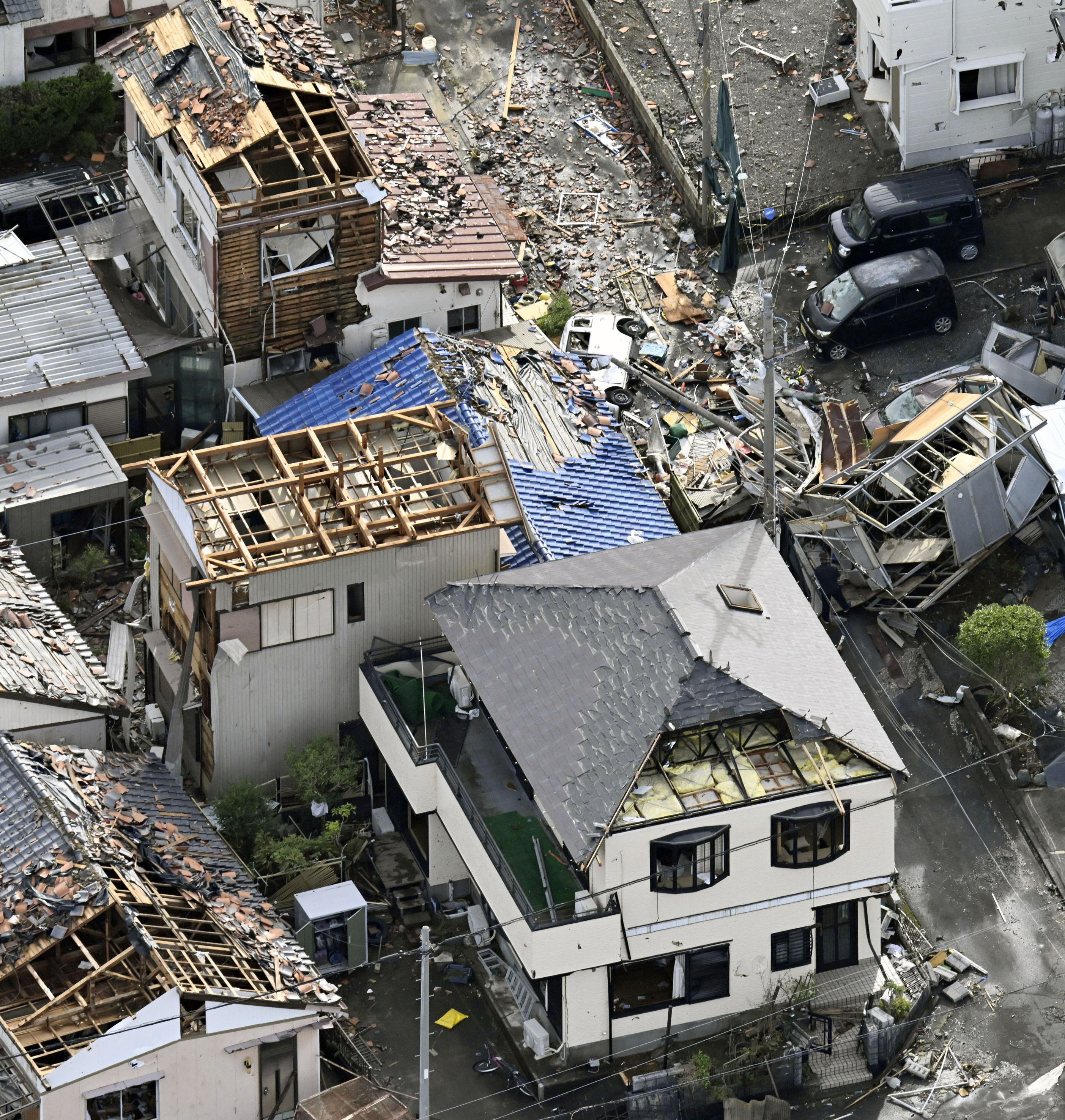 台風15号に伴う静岡竜巻「最大級の強さ」 重軽傷89人、建物被害は1900