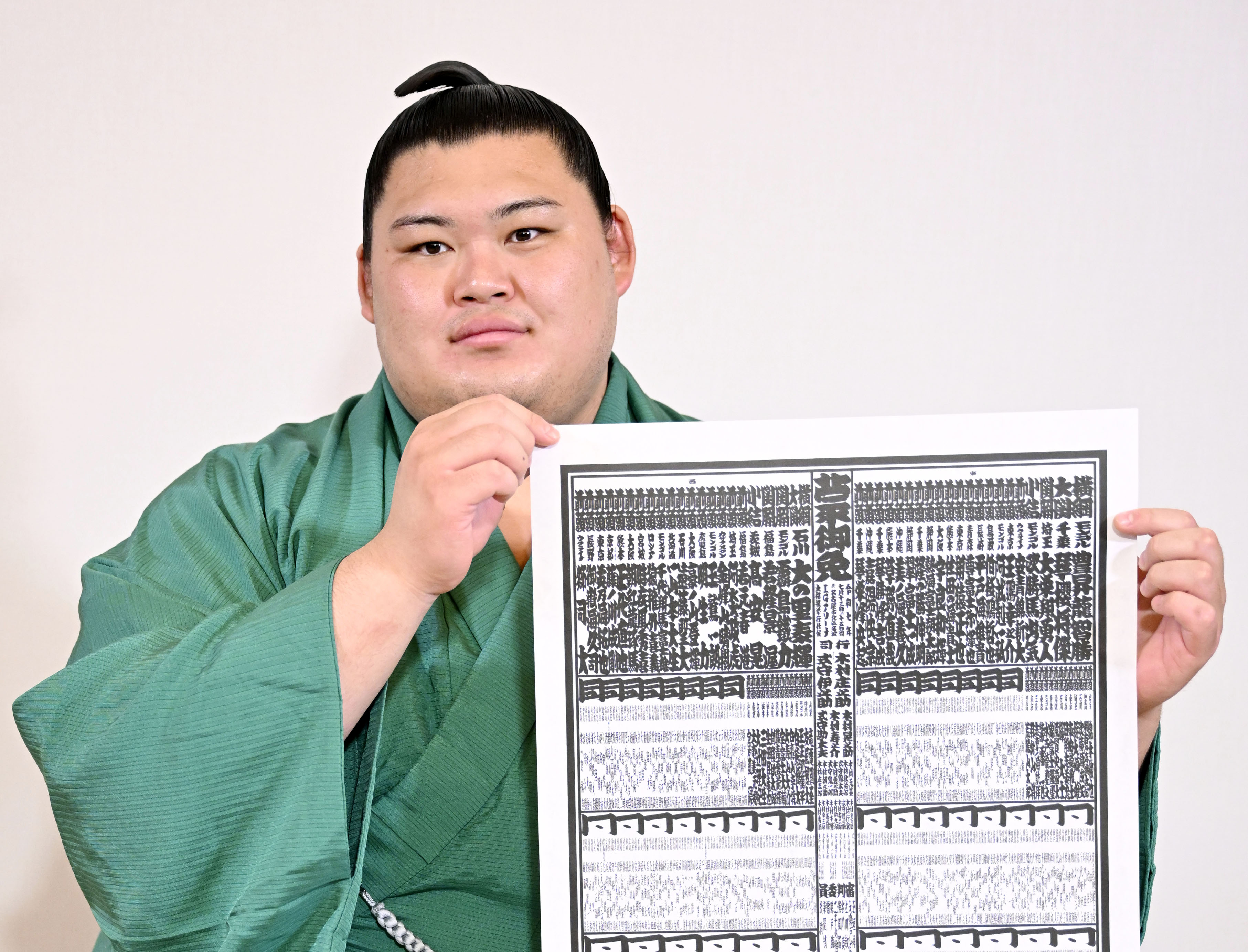 大の里「番付表を見て実感湧いた」 新横綱が名古屋場所へ