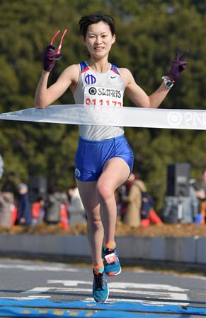 今村咲織さんが連覇 ４月に資生堂入り 日本代表目指す 千葉マリンマラソン 1 3ページ サンスポ