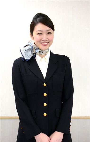 JAL 日本航空 JAL スチュワーデス スカーフ □ CA 制服 8代目 の支給品 