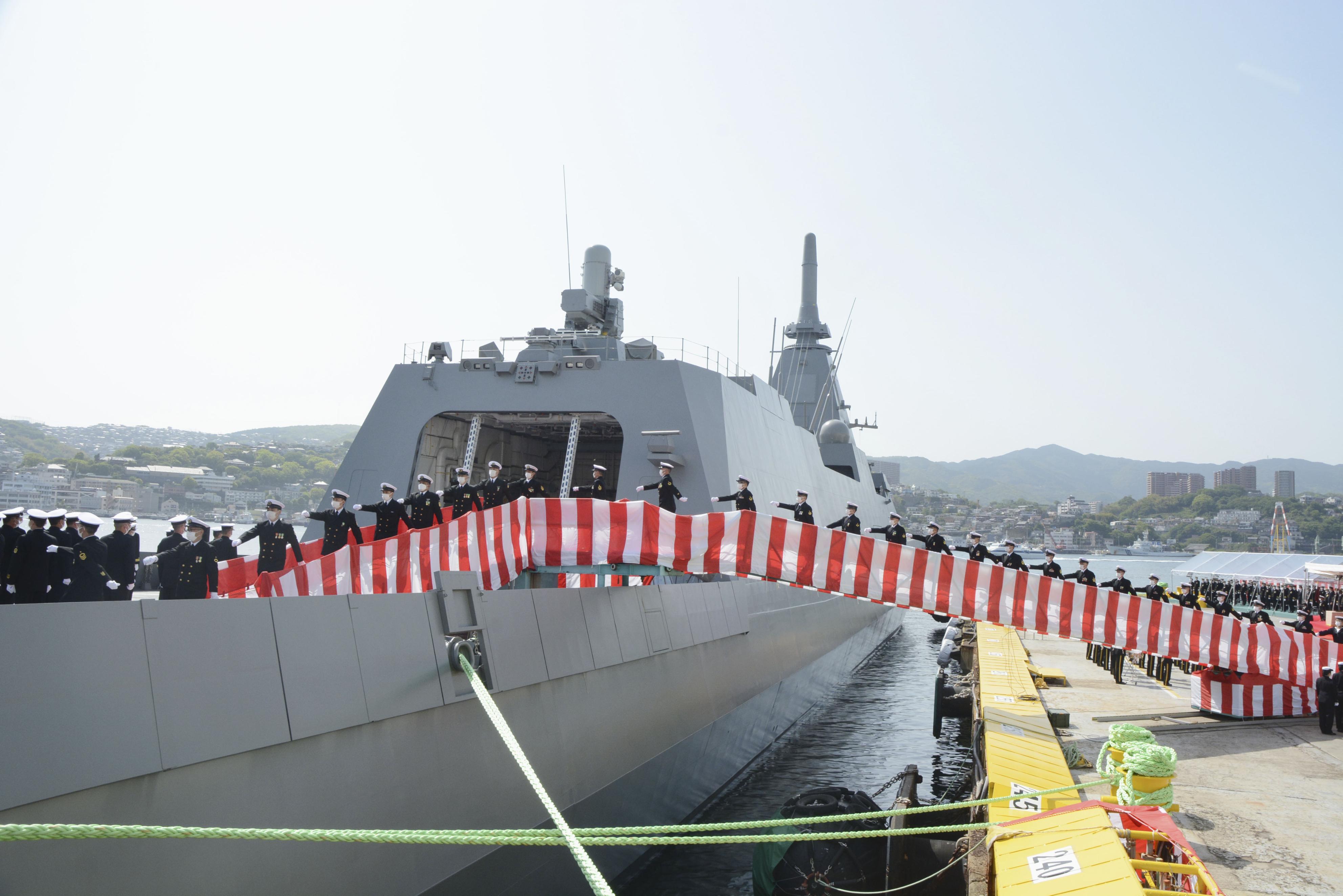 新型護衛艦「ＦＦＭ」の１番艦「もがみ」就役 海自、小型で乗員少なく - 産経ニュース