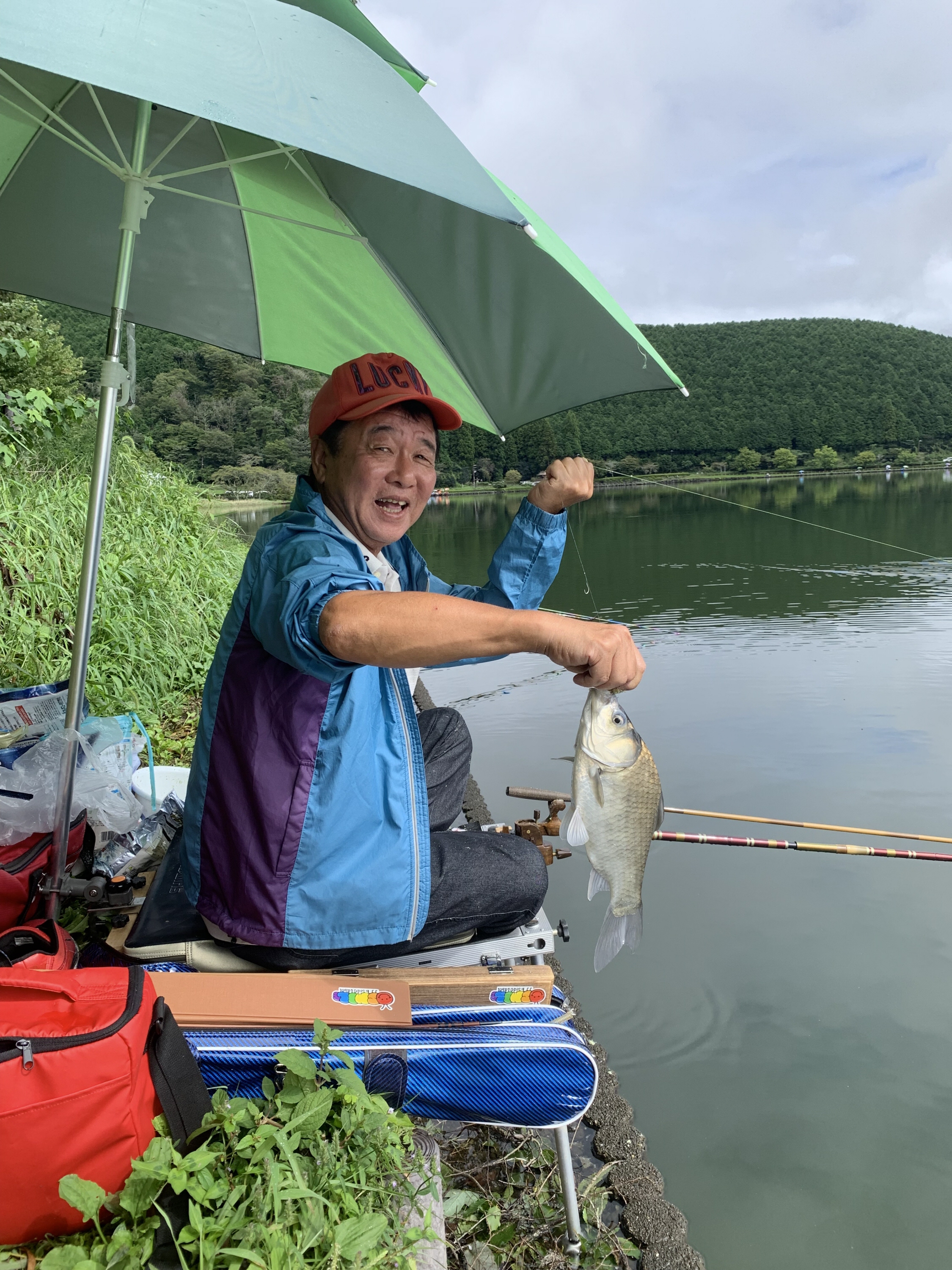 ヘラブナ】ダイヤモンド富士で有名な『田貫湖』で一足早く秋の釣りを