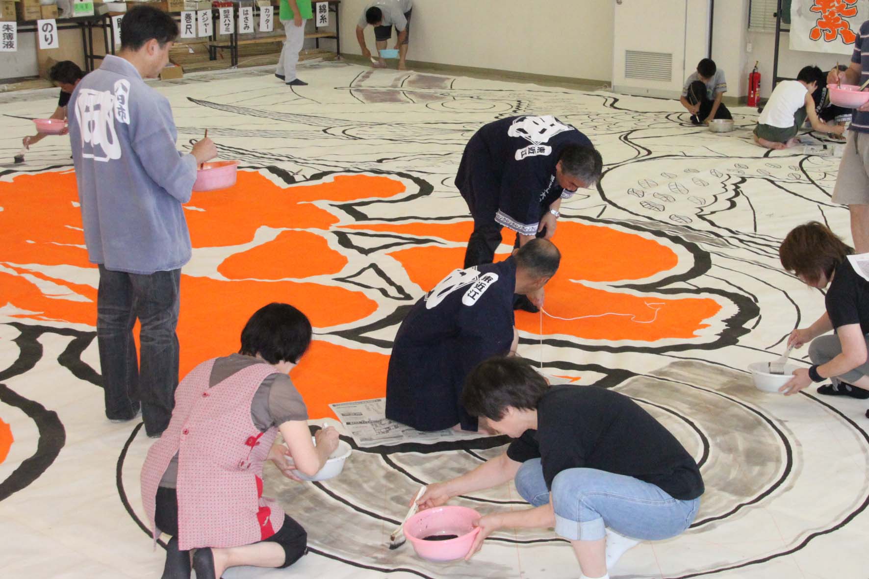 滋賀・東近江の100畳敷き大凧12年ぶりに制作、参加者募集 「文化継承に