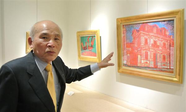 パリの街角描いた赤木曠児郎展始まる フランス芸術文化勲章記念