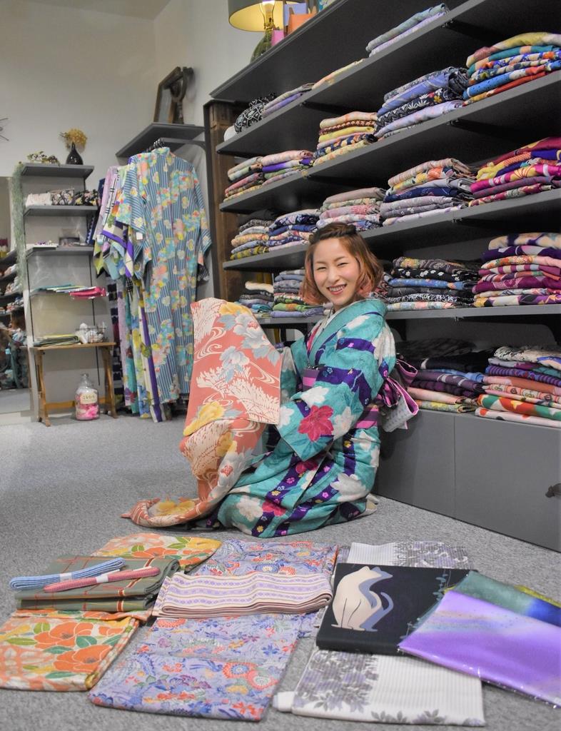 kimono tento オリジナル着物 trump セオα 美品 となみ織物