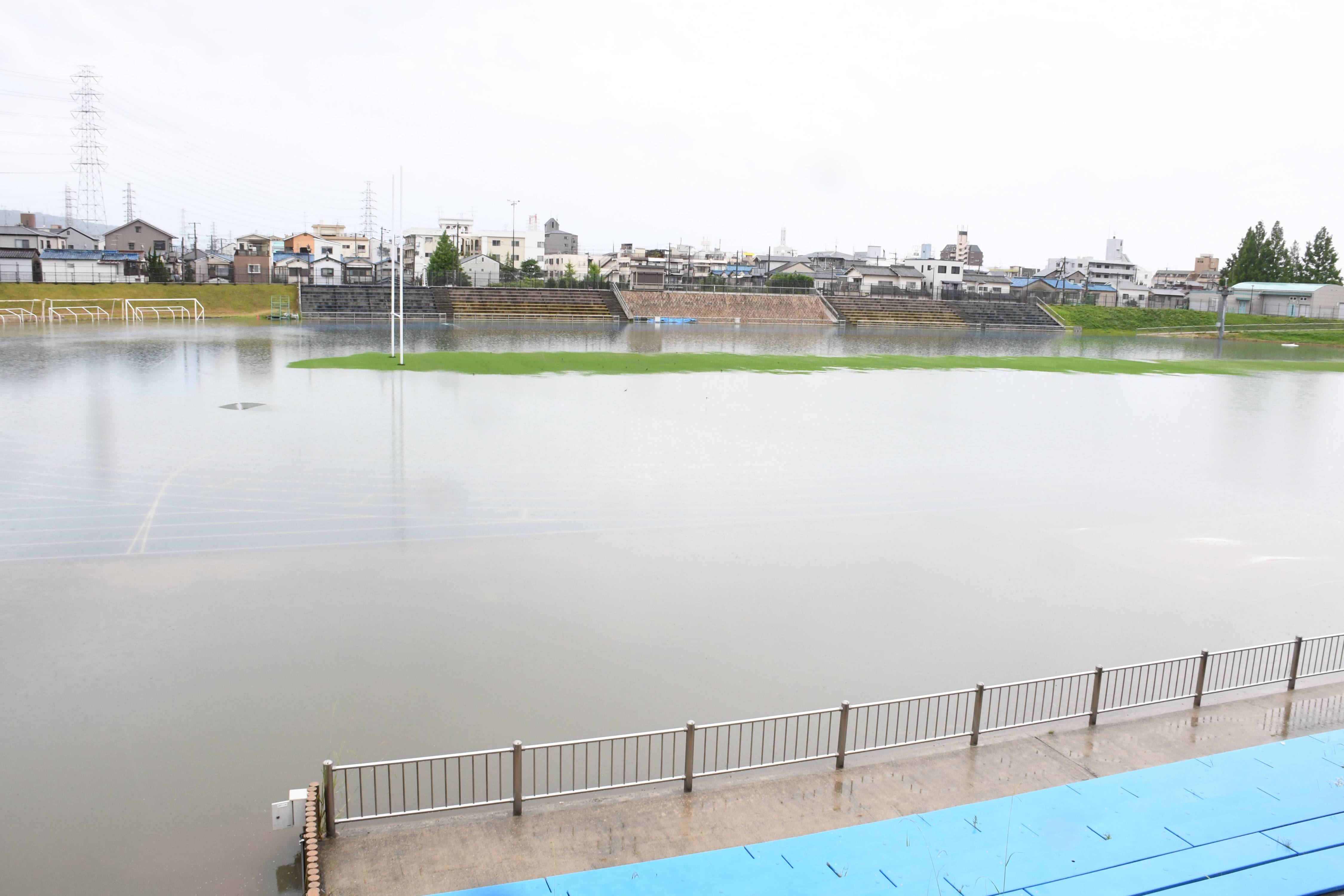 水没するラグビーの聖地 川の氾濫から市民を守る「遊水地」 大阪・花園