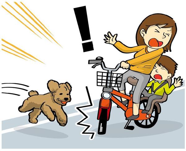 犬 リード 自転車 事故