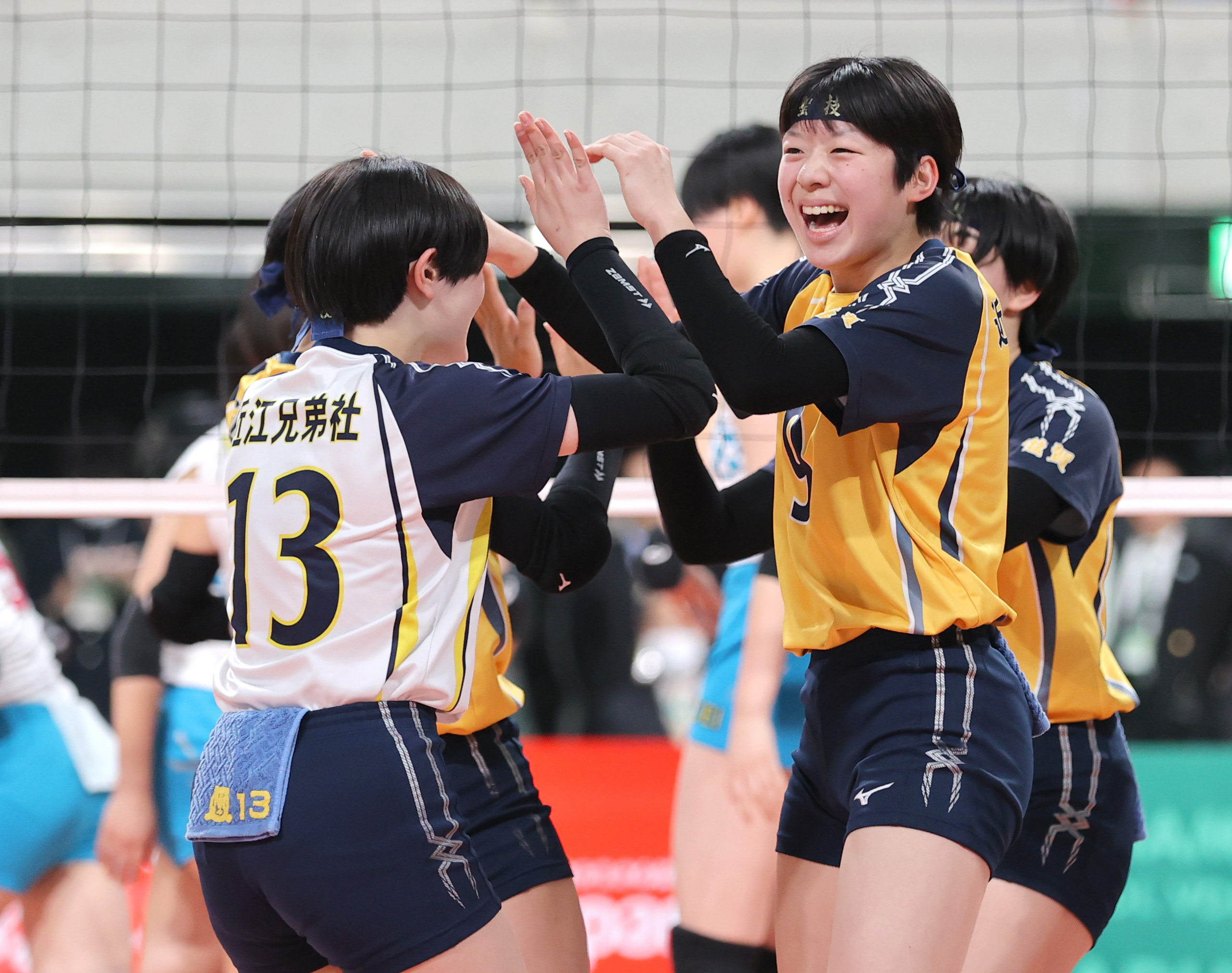 春高バレー 滋賀代表・近江兄弟社 粘り及ばず 共栄学園に初戦敗退