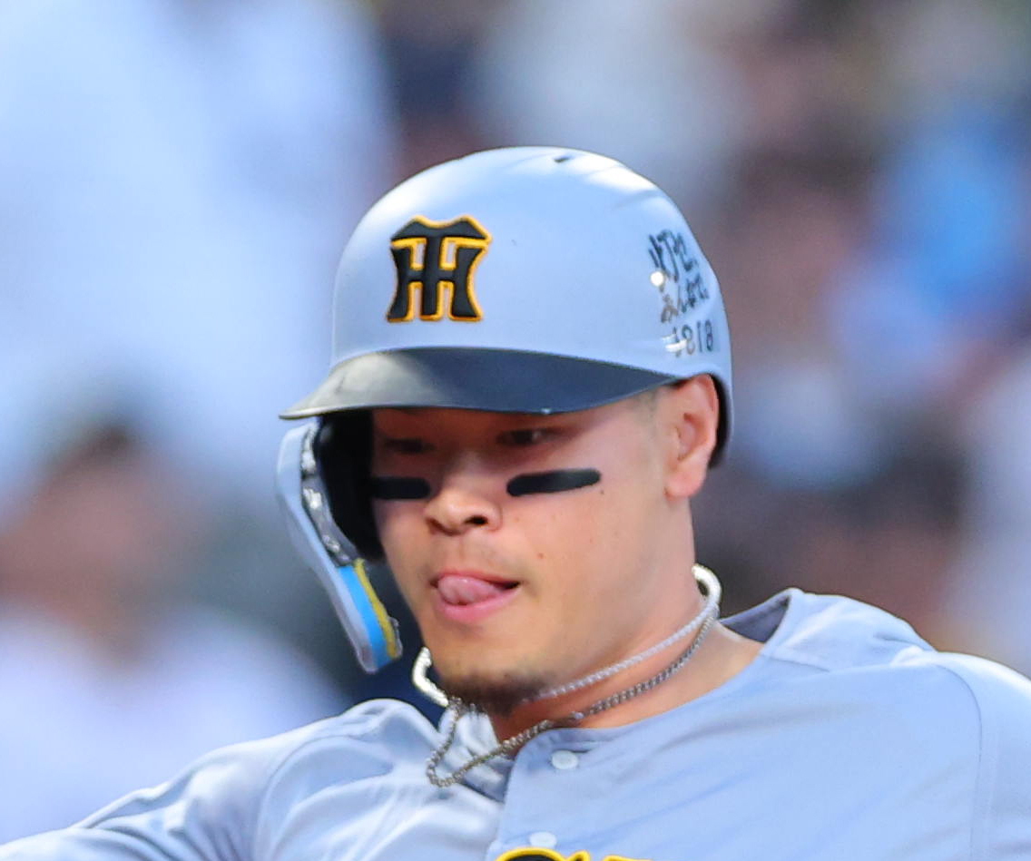 阪神・佐藤輝明、〝野手投手〟との対戦は「初めて…あんな感じかなと