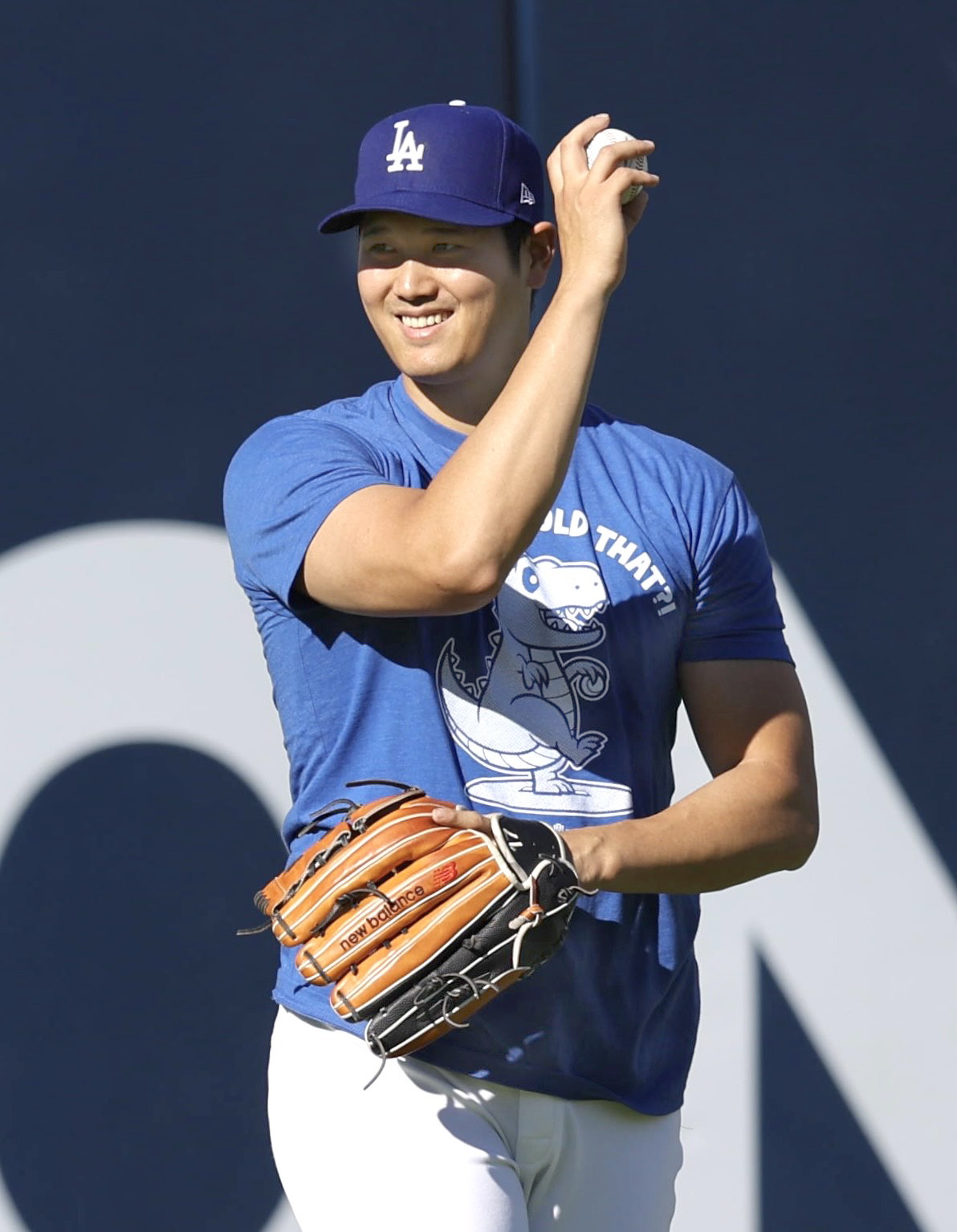 大谷翔平がブルペンで捕手座らせ20球 前回投球練習から中5日で5球増