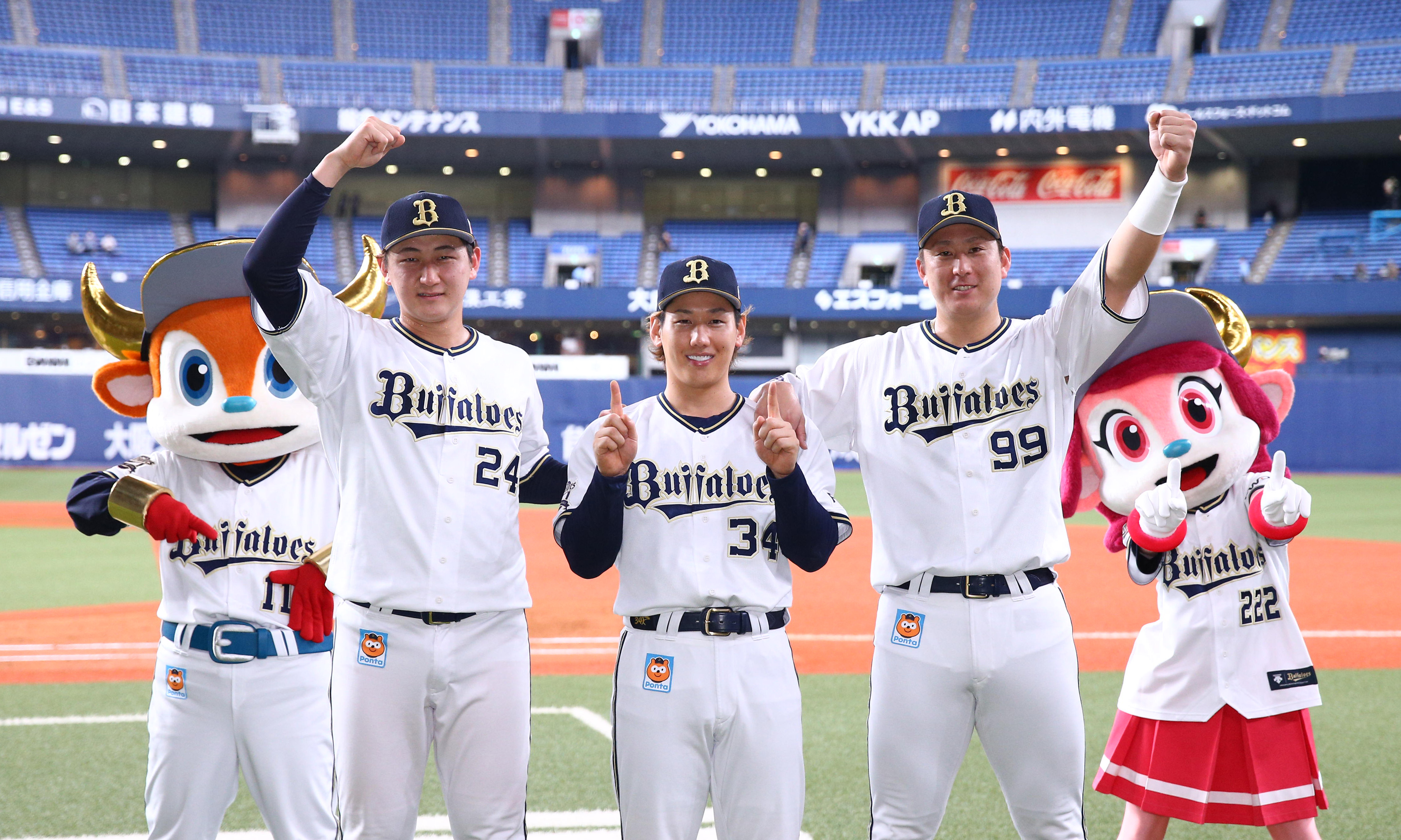 ヒーローインタビュー オリックスの１１連勝に貢献した紅林 吉田正 杉本がお立ち台 杉本 紅林さんがすごいの打ったので サンスポ