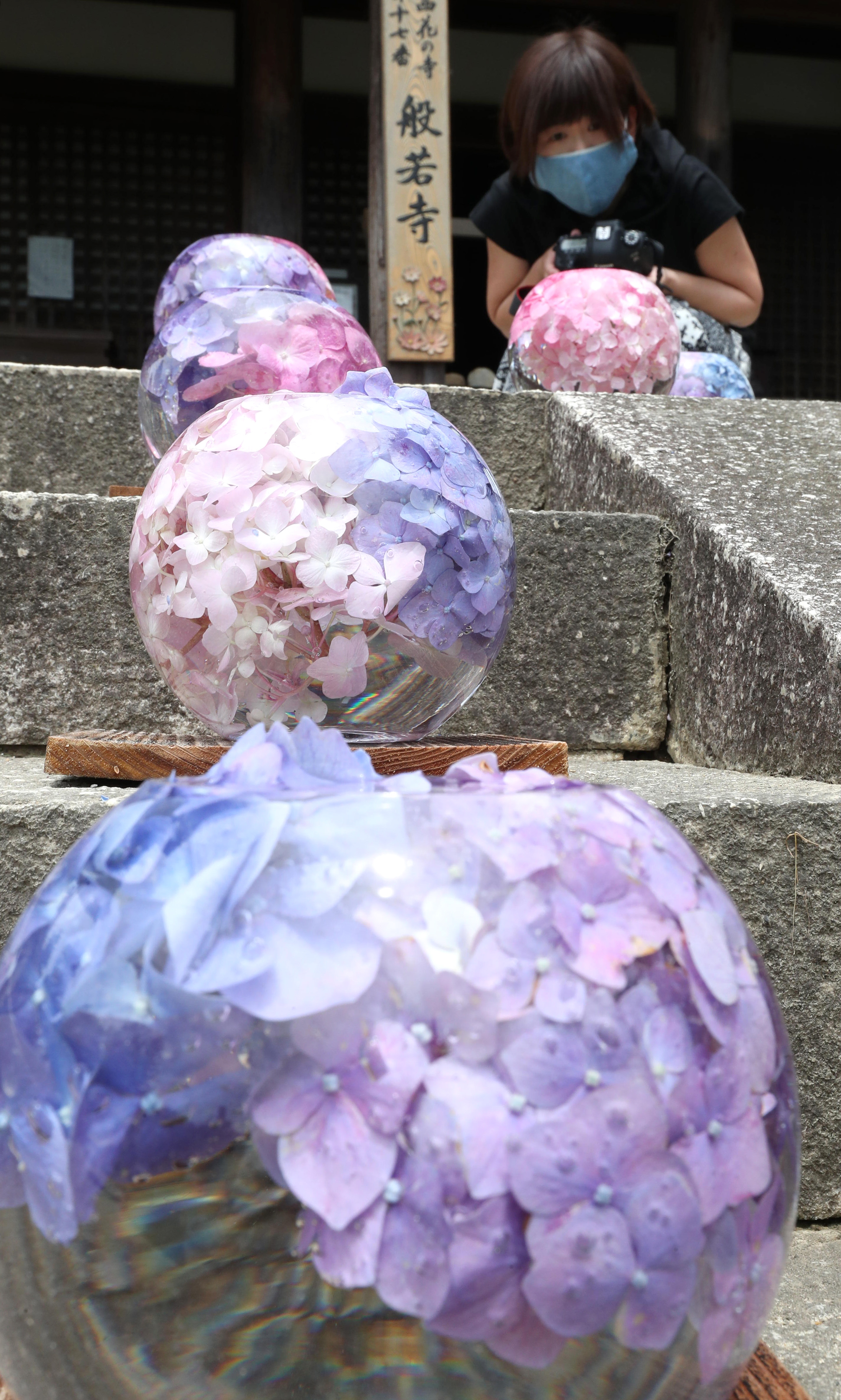 動画 ガラス器にアジサイ 花手水 が人気 奈良 般若寺 産経ニュース