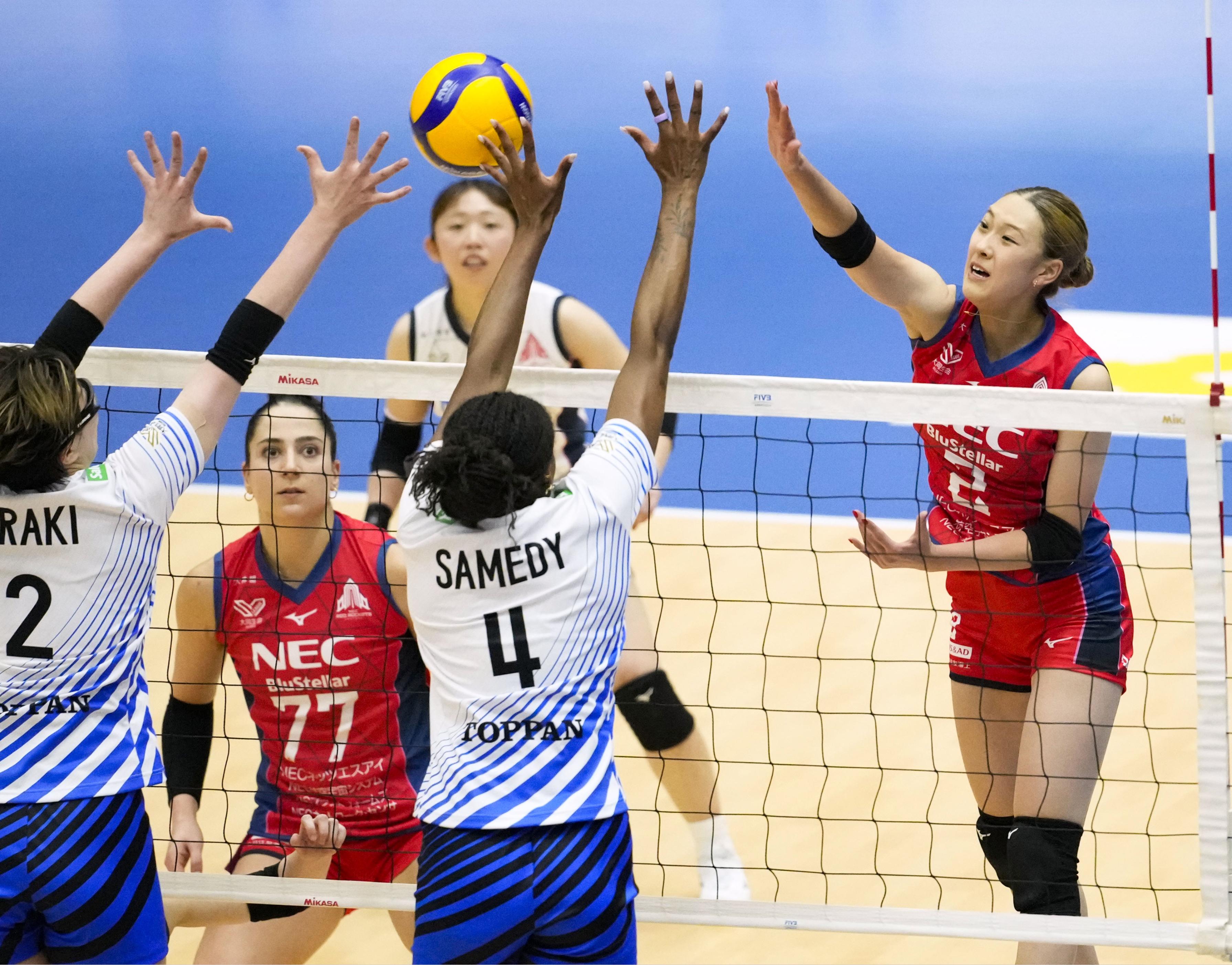 NEC川崎が白星発進 SAGA久光をストレートで下す SVリーグ女子／バレー