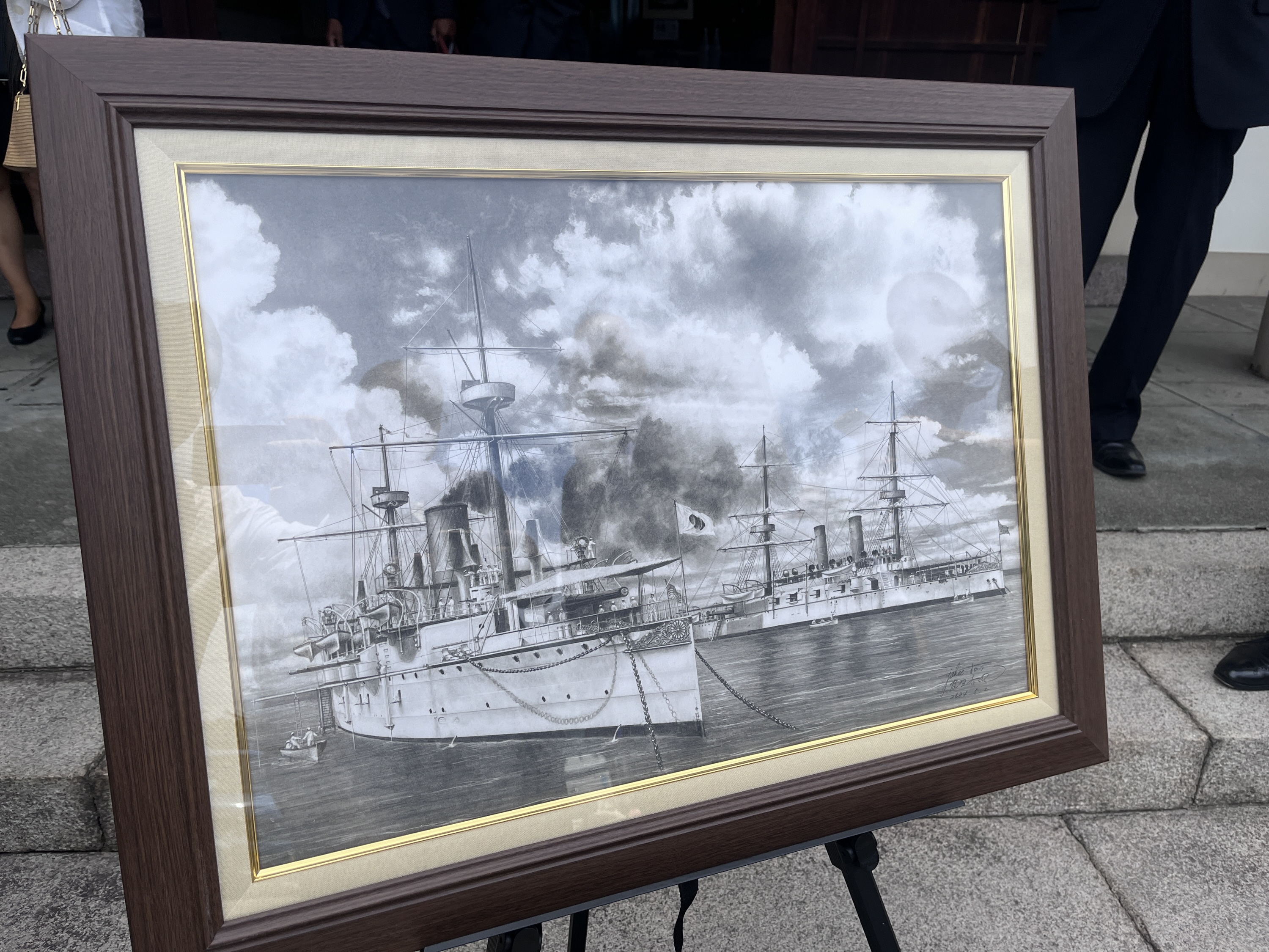 東郷平八郎の功績たたえる東郷祭 没後90年でゆかりの艦船「浪速」の