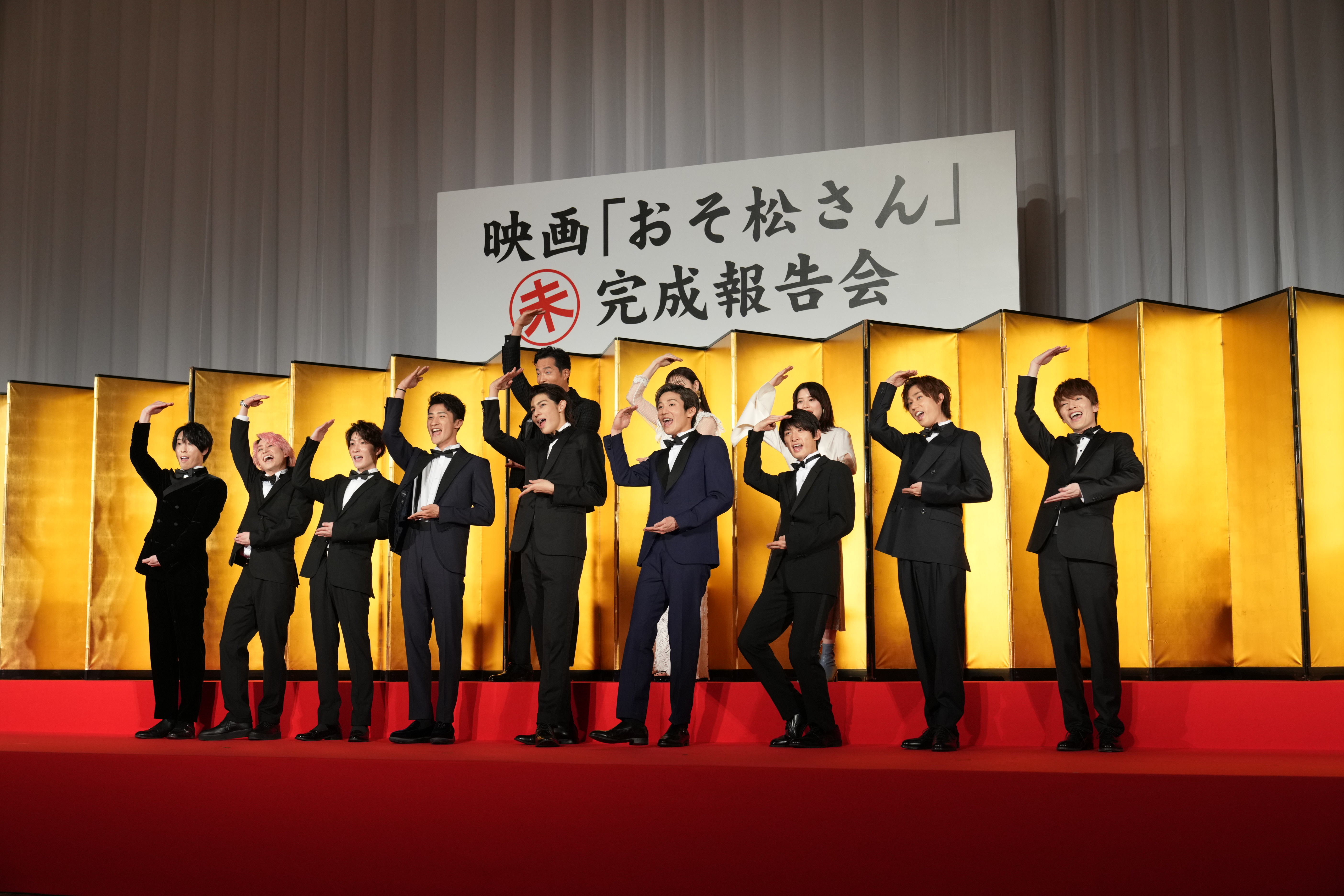 完成度はバッチリ ｓｎｏｗ ｍａｎが主演映画 おそ松さん の 未完成報告会 サンスポ