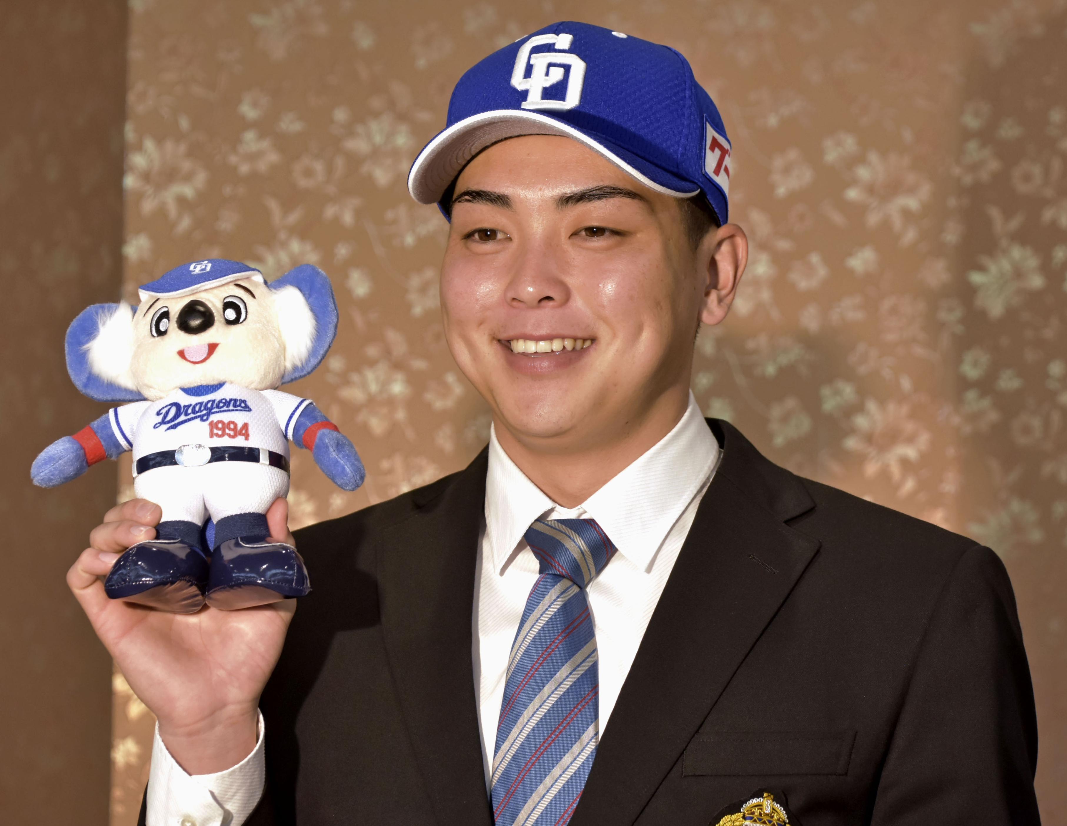 中日D1位・中西聖輝「息の長い選手に」 契約金1億円プラス出来高払い