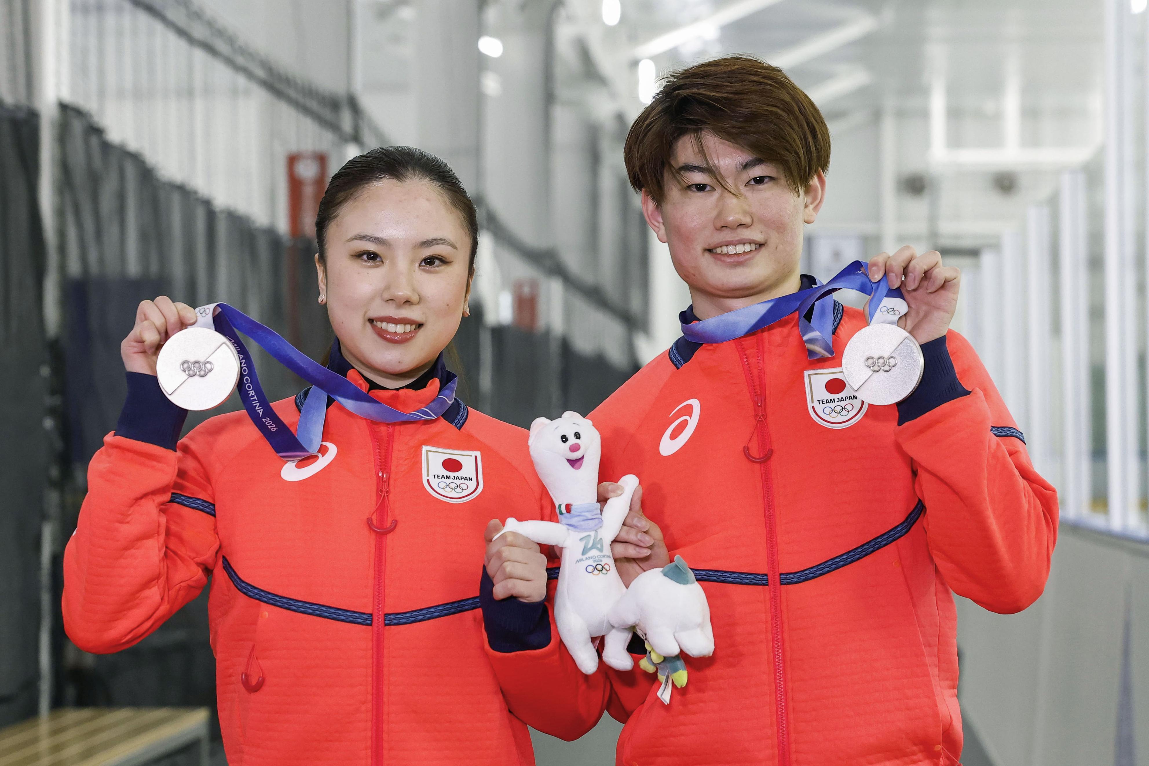 フィギュア団体銀の吉田唄菜「4年後は得点源に」森田真沙也「満足し