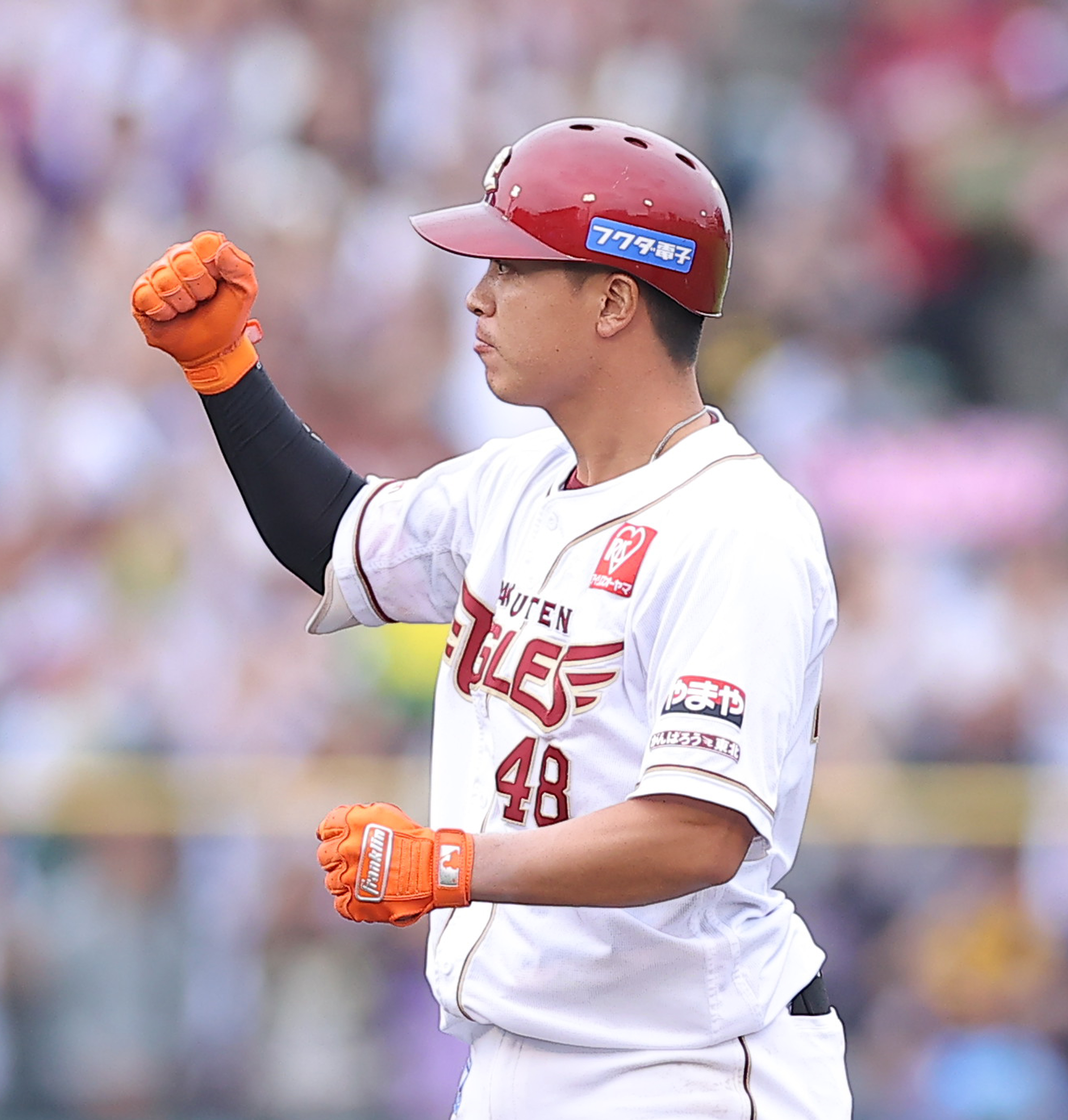 楽天・渡辺佳明、敬老の日に逆転二塁打「感謝の気持ちを伝えたい