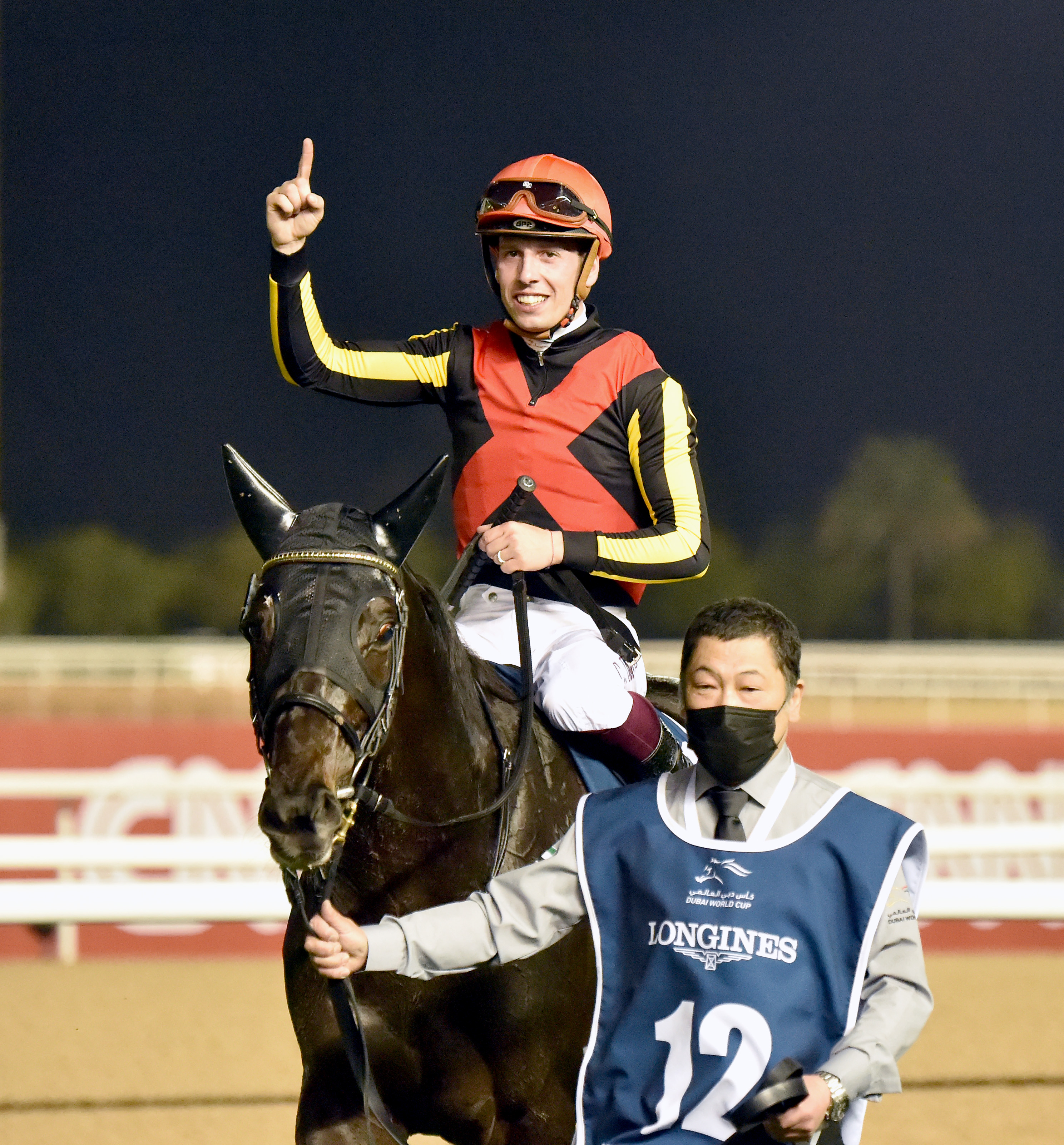 競馬　C.デムーロ騎手　実使用　ジョッキーパンツ S__4505805_0.jpg