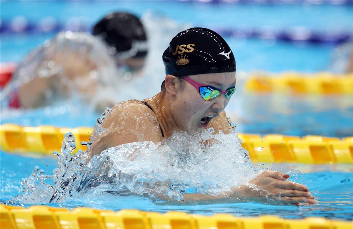 渡部香生子が女子２００メートル平泳ぎを制す 競泳 サンスポ