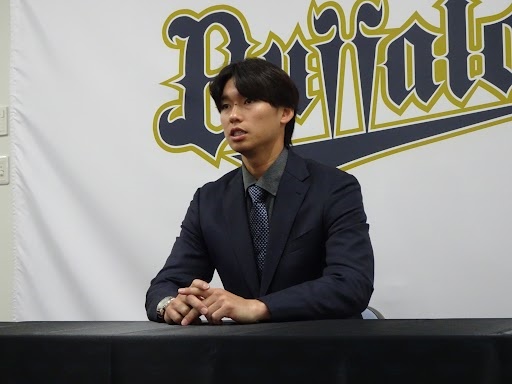 オリックス　石川亮　2024年開幕ユニフォーム オリックス・バファローズ ビジターユニフォームへの刺繍【石川