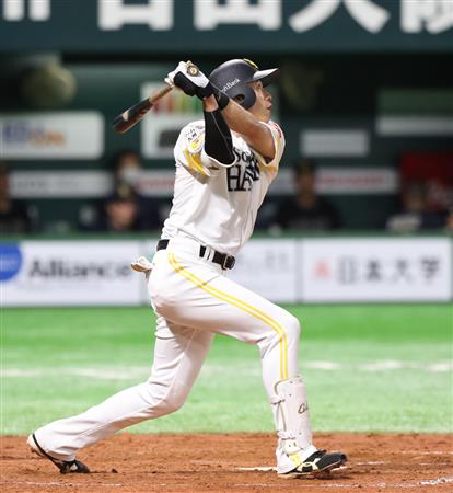 ソフトｂ 柳田がソロアーチ 新ポーズで追撃 サンスポ