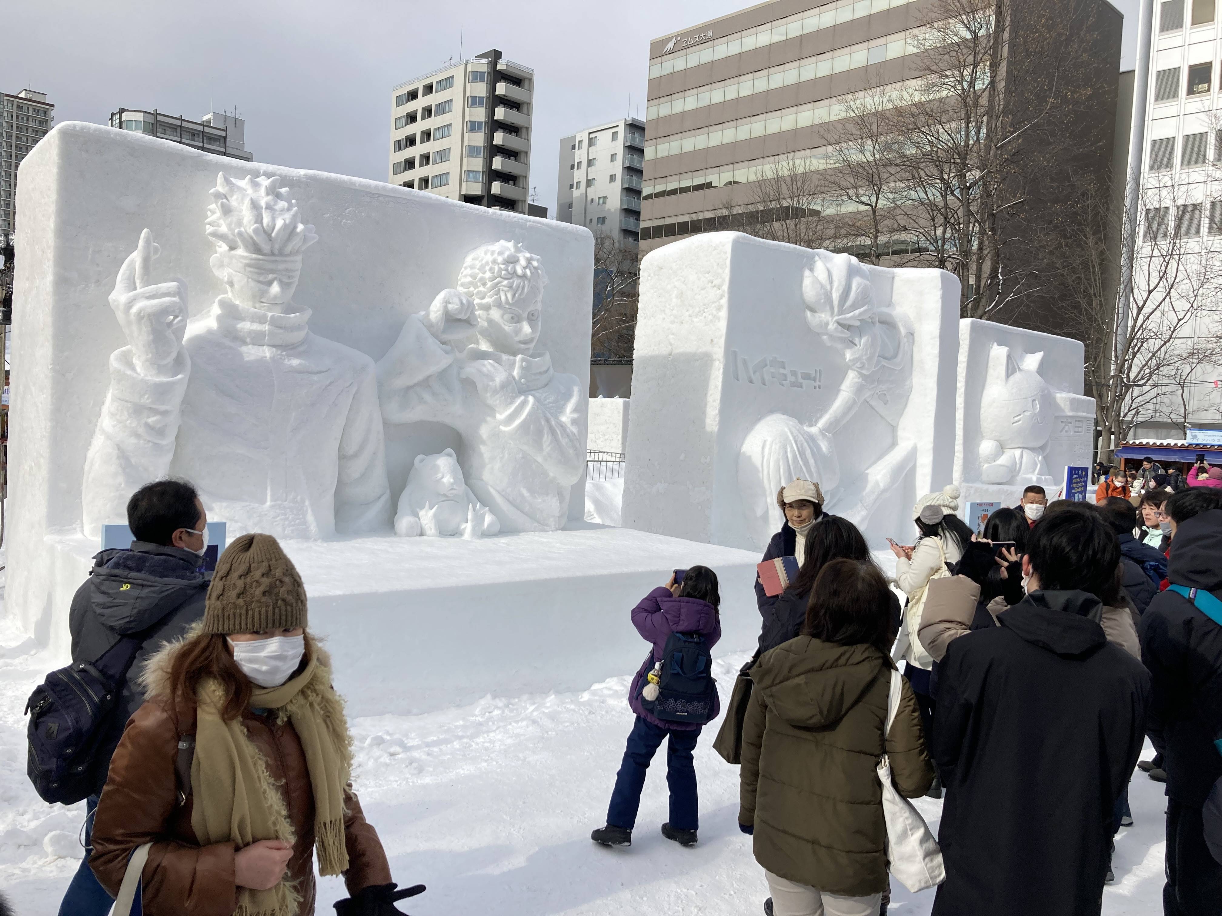 動画】「さっぽろ雪まつり」4年ぶり全面開催 3会場に迫力の雪像や氷